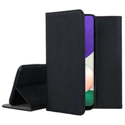  Кожен калъф тефтер и стойка Magnetic FLEXI Book Style за Samsung Galaxy S21 ULTRA G998 черен 